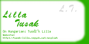 lilla tusak business card